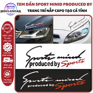 [Sẵn Kho] Tem Dán Sport Mind Prodeced By Sports Xe Hơi Ô Tô Đầy Đủ Màu Sắc