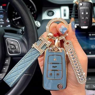 [Dạng 4 nút cơ]Ốp chìa khóa tpu Chevrolet Cruze, Aveo, Trailblazer, Colorado, Spark, Orlando cao cấp (chìa gập)