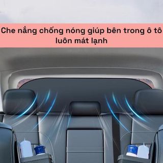 Tấm Che Nắng Chống Tia UV Gắn Cửa Sổ Sau Xe Hơi Kích Thước 100x50cm