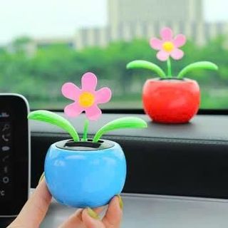 Set Mèo Thần Tài Chậu Hoa Lắc Lư Lắc Lư Sử Dụng Năng Lượng Mặt Trời Trang Trí Taplo Ô Tô Nội Thất Nội Thất