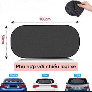 Tấm Che Nắng Chống Tia UV Gắn Cửa Sổ Sau Xe Hơi Kích Thước 100x50cm