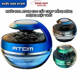 Nước Hoa ATOM nhiều mùi - Cánh Quạt Xoay Bằng Năng Lượng Mặt Trời Dùng Trên Ô tô, Taplo