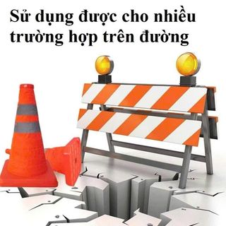 Cọc Tiêu Giao Thông Phản Quang Gấp Gọn 48cm/65cm – Cọc Cảnh Báo An Toàn, Phân Luồng Đường Bộ & Công Trường