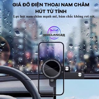Giá Đỡ Điện Thoại Nam Châm Kẹp Màn Hình DVD Laptop, Máy Tính Bảng Xoay 180° Linh Hoạt Hỗ Trợ Mọi Góc Nhìn
