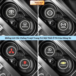 Miếng Lót Cốc Chống Trượt Trang Trí Nội Thất Ô Tô Của Hãng Xe khaihuyauto