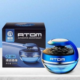 Nước Hoa ATOM nhiều mùi - Cánh Quạt Xoay Bằng Năng Lượng Mặt Trời Dùng Trên Ô tô, Taplo