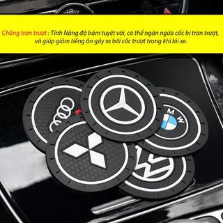 Miếng Lót Cốc Chống Trượt Trang Trí Nội Thất Ô Tô Của Hãng Xe khaihuyauto
