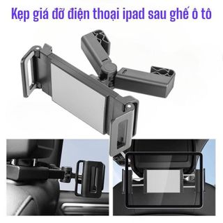Giá đỡ máy tính bảng, điện thoại kẹp ghế sau ô tô IPAD xoay 360 Gimbal Phụ Kiện Xe Hơi Phụ Tùng Nội Thất