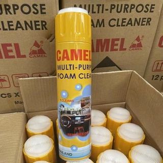 COMBO 2 Chai Xịt Tẩy Vệ Sinh Nội Thất Ô Tô Dạng Bọt CAMEL FOAM CLEANER 650ML