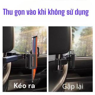 Giá đỡ máy tính bảng, điện thoại kẹp ghế sau ô tô IPAD xoay 360 Gimbal Phụ Kiện Xe Hơi Phụ Tùng Nội Thất