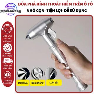 Búa Thoát Hiểm Ô Tô Đa Năng 3in1 – Phá Kính Cứu Hộ, Cắt Dây An Toàn Dùng Trong Trường Hợp Khẩn Cấp