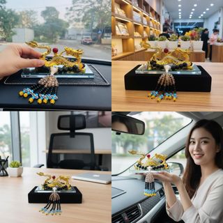 (Tặng Kèm Tinh Dầu Thơm) TƯỢNG LINH VẬT NHẢ NGỌC PHONG THỦY TRANG TRÍ TAPLO-QUÀ TẶNG PHONG THỦY, MAY MẮN, TÀI LỘC