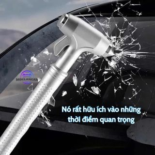 Búa Thoát Hiểm Ô Tô Đa Năng 3in1 – Phá Kính Cứu Hộ, Cắt Dây An Toàn Dùng Trong Trường Hợp Khẩn Cấp