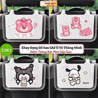 Khay Đựng Đồ Sau Ghế Ô Tô Thông Minh Kiêm Thùng Rác Mini Gấp Gọn Tiện Lợi Thiết Kế Bắt Mắt Độc Đáo khaihuyauto