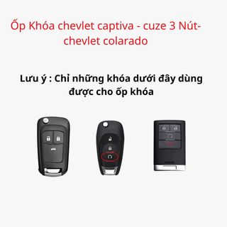 Ốp Bảo Vệ Chìa Khóa Xe Chevrolet Cruze- Captiva - Colorado - Hợp Kim Cao Cấp Dáng Thể Thao Otofunmoclan Móc Khoá Móc Khóa