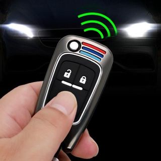Ốp Bảo Vệ Chìa Khóa Xe Chevrolet Cruze- Captiva - Colorado - Hợp Kim Cao Cấp Dáng Thể Thao Otofunmoclan Móc Khoá Móc Khóa
