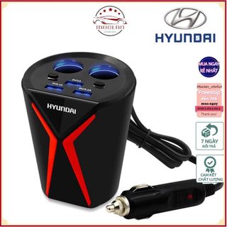 Hy-18 tẩu cốc hai nguồn ba cổng USB-bộ chia tẩu sạc thông minh cho ô tô