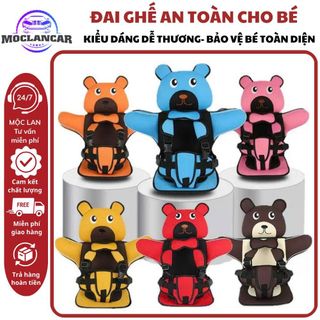 (Giá Sốc) Đai Ghế An Toàn Cho Bé 6 Tháng–12 Tuổi | Kiểu Dáng Gấu Ôm Dễ Thương | Bảo Vệ Bé Toàn Diện