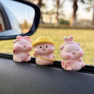 Mô Hình Heo Giả Đá Mini Trang Trí Taplo Ô Tô Dễ Thương Tiểu Cảnh, Bày Bàn Làm Việc, Bàn Học, Tủ Sách