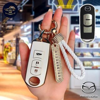 Bao Chìa Khoá Xe MAZDA 2, MAZDA 3, MAZDA 6, MAZDA CX5, CX8 Silicon Loại 3 Nút Bảo Vệ Khoá Xe