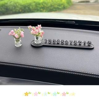 Bảng Ghi Số Điện Thoại Mix Lọ Hoa Dễ Thương Dể Taplo Ô Tô, Hiển Thị Số Gọi Khi Đậu Xe, Dễ Thương