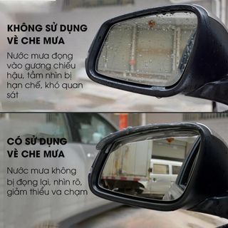 Bộ 2 Miếng Dán Vè Che Mưa Gương Chiếu Hậu - Vè Che Mưa Chống Nước Hiệu Quả