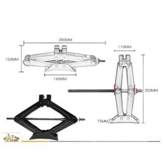 Bộ Kích Gầm Ô Tô, Kích Thay Lốp Cho Xe Hơi Có Đòn Bẩy Nâng Gầm Dễ Dàng Trọng Tải 3 Tấn Khải Huy Auto