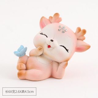 Set hươu trang trí Taplo-2 màu xanh hồng,mỗi con 1 tư thế khác nhau