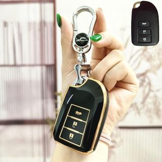 Ốp Bọc Chìa Khóa Xe Hơi TPU Sang Trọng Dành Cho Xe Toyota Vios Yaris 3Nút 2015-2022
