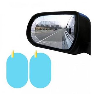 Miếng dán chống nước gương kính ô tô bộ 4 miếng, miếng dán chống bám nước gương chiếu hậu nano tiện dụng loại 1