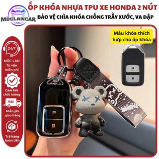( 2 Nút) Vỏ Bọc Chìa Khóa Xe Hơi HONDA CITY, HRV, BRV, JAZZ, CRV ACCORD CIVIC Bảo Vệ Khoá Xe Chống Trầy Xước