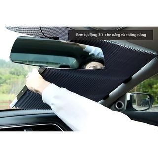 Rèm Chắn Nắng Kính Lái Xe Ô Tô Cách Nhiệt Dạng Kéo ,Tấm Che Nắng Ô Tô Tráng Bạc, Rèm Xếp Ly