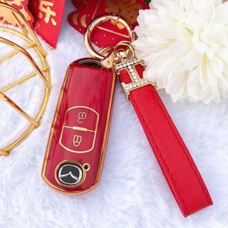 Ốp TPU Dẻo, Ốp Khóa Xe Dòng Xe MAZDA CX5, CX8, MAZDA 2, MAZDA 3, MAZDA 6, Loại 2 Nút Bấm Bảo Vệ Khoá