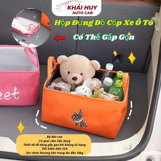 Hộp Đựng Đồ Cốp Xe Ô Tô Gấp Gọn Sweet Love Siêu Dễ Thương Khải Huy Auto Car