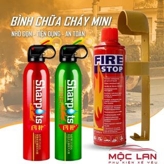 BÌNH CỨU HỎA MINI CHO XE Ô TÔ 500ML TIỆN DỤNG ( hạn sử dụng đến 2028)