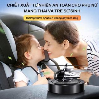 Máy Bay Trang Trí Taplo Xe Hơi Bàn Làm Việc Chạy Bằng Năng Lượng Mặt Trời Kèm Tinh Dầu Nước Hoa Ô Tô Phun Sương Xông Tinh Dầu