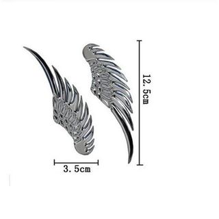 Đôi Cánh Thiên Thần Gắn Logo Xe Hơi Trang Trí Chất Liệu Hợp Kim - Trang Trí Xe Hơi chở Nên Đẳng Cấp