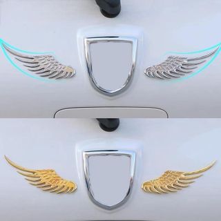 Đôi Cánh Thiên Thần Gắn Logo Xe Hơi Trang Trí Chất Liệu Hợp Kim - Trang Trí Xe Hơi chở Nên Đẳng Cấp