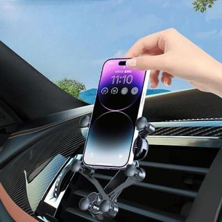Giá Đỡ Điện Thoại Ô Tô The One Pro LITTLE OME 6 - Kẹp Cửa Gió Điều Hòa Xoay 360 Độ, Không Vướng Cửa Gió Điều Hòa Cao Cấp Phụ Tùng