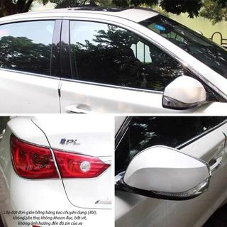 Cuộn Nẹp Viền Trang Trí Chân Kính Ô Tô Mạ Crom Khổ 1cm,2cm,3cm ... khaihuyauto