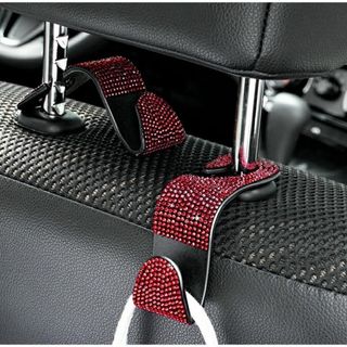Móc Treo Đồ Sau Ghế Đính Đá Ô Tô - 3 Màu Cho Xế Yêu Của Bạn- KHAIHUYAUTO