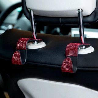 Móc Treo Đồ Sau Ghế Đính Đá Ô Tô - 3 Màu Cho Xế Yêu Của Bạn- KHAIHUYAUTO