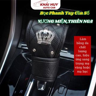 Bọc Phanh Tay Cần Số VƯƠNG MIỆN,THIÊN NGA Bằng Da Dành Cho Xe hơi