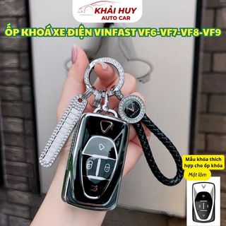 ( Mặt Lõm ) Ốp Chìa Khóa Xe Điện VINFASAT VF6, VF7, VF8, VF9 ,Móc Khóa VF6 VF7 VF8 VF9 Bảo Vệ Chìa Khóa Chống Trầy Xước