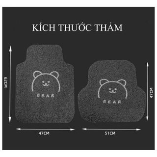 (Mẫu Mã Đa Dạng)Thảm Lót Sàn Ô Tô ,Thảm Rối Cao Cấp Loại Dày Đế Nhựa Dẻo Có Gai Chống Trơn Trượt Họa Tiết Ngộ Nghĩnh
