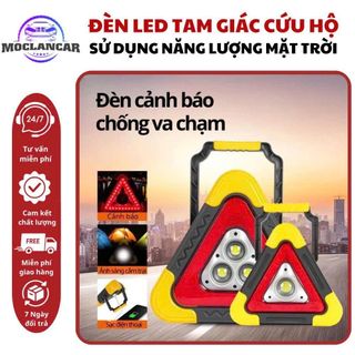 Đèn LED Tam Giác 3 Bóng Cảnh Báo Dừng Đỗ Xe ÔTô Tránh Va Chạm Khẩn Cấp Có Sạc USB Và Sử Dụng Năng Lượng Mặt Trời