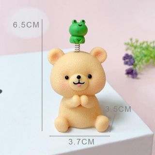gấu nâu mini-gấu nâu trang trí Taplo chất liệu nhựa cao cấp-để bàn làm việc góc học tập
