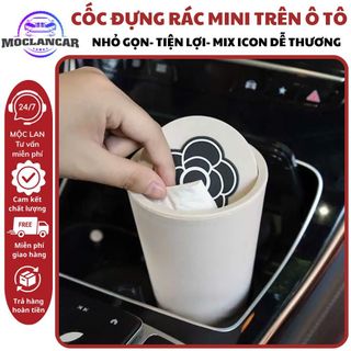 Cốc Đựng Rác Mini Họ Tiết Thương Tiện Dụng Cho Xe Hơi-Đựng Đồ Nhỏ Gọn Giữ Gìn Vệ Sinh Trên Xe