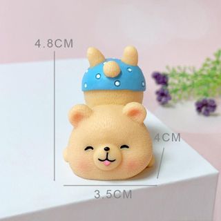 gấu nâu mini-gấu nâu trang trí Taplo chất liệu nhựa cao cấp-để bàn làm việc góc học tập