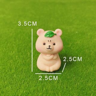 gấu nâu mini-gấu nâu trang trí Taplo chất liệu nhựa cao cấp-để bàn làm việc góc học tập